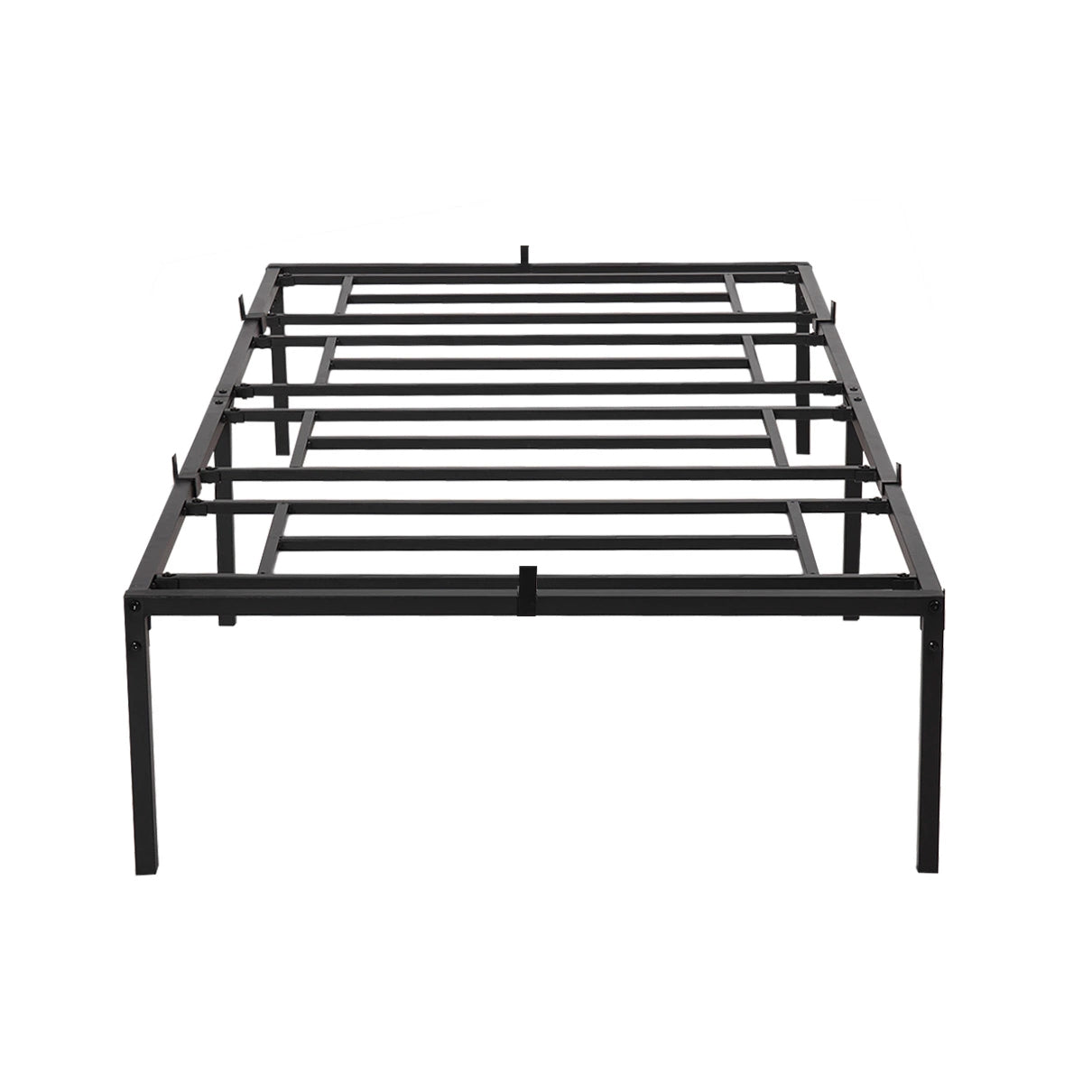 Metal Twin Bed Frame 14 Inches, Bedroom Platform, Steel Slat Support